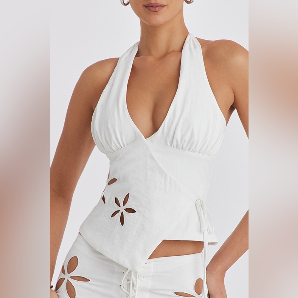 Mistress Rocks Cloud Wrap Halter Top